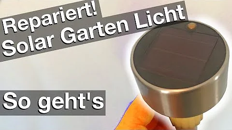 Können Solarlampen kaputt gehen?