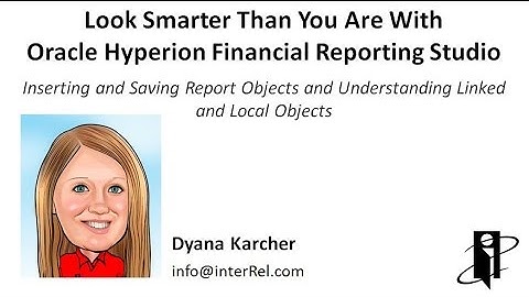 Inserting and Saving Report Objects and Understanding Linked and Local Objects with FRS