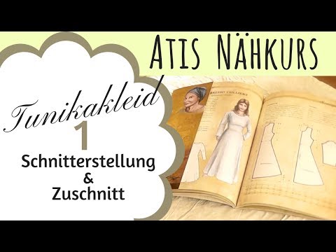 Schnittmuster erstellen / Wikinger / Kleid / Tunika Kleid / Mittelalter Gewandung / Atis Nähkurs