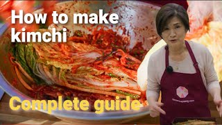 How to make traditional kimchi (김치)  easy small batch recipe with many tips