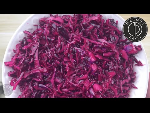 Pickled Red Cabbage Salad - How To Make Fermented Red Cabbage | Mahmut Cayli