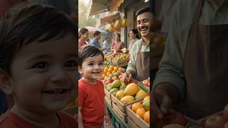 🥭😂 "आम" नहीं... "मिठाई" बोलो ना! 👶🤣 | Cute Baby Comedy Shorts #shorts #shortsfeed
