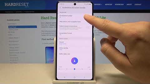 How to Hide Status & Navigation Bar on SAMSUNG Galaxy S10 Lite on Screenshots