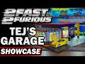 3d printed 2 fast 2 furious tejs garage showroom for hot wheels  164 scale cars