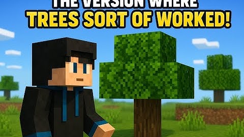 Minecraft Infdev 20100327 - the version where trees sort of worked!