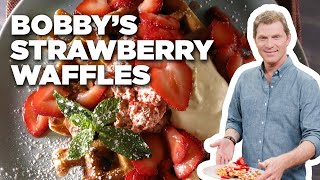 Bobby Flay's Strawberry Waffles | Brunch @ Bobby's | Food Network