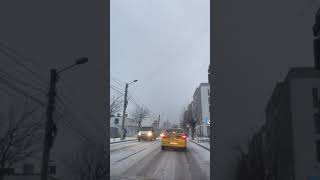VIDEO FOTO: Ninge viscolit la Sibiu - Iadul alb pentru șoferi 5 video
