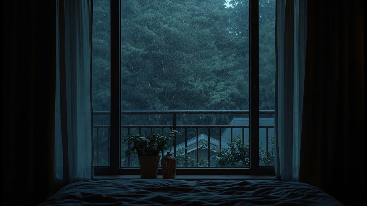 No Ads | Soft Rain  ASMR Rain Sound for Sleeping | No Music, Pure Rain 11 Hours Deep Sleep, Relaxing