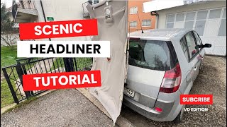 Complete Headliner Removal in Renault Scenic 2 - Step-by-Step Guide