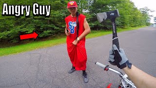 Angry Guy Vs Dirt Bike