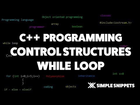 While Loop Control Structure in C++ | C++ programming tutorials for beginners