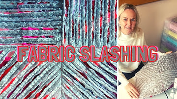 HOW TO FABRIC SLASH | Fabric Manipulation Textiles Technique | Didsbury Art Studio