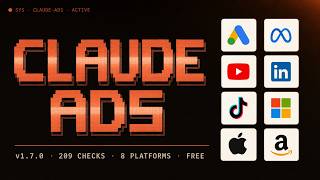 claude-ads 1.7 is live. Free Claude Code skill that audits 8 ad platforms.