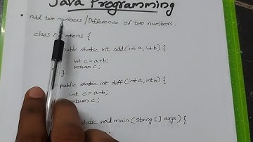 Simple Java program to Add two numbers & Find difference of two numbers | Beginners tutorial | Java