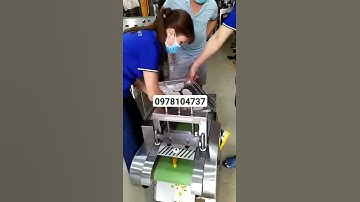 Máy cắt củ quả thành hạt lựu, máy cắt xoài chín, thanh long, dưa hấu, khóm thơm hạt lựu 20x20mm