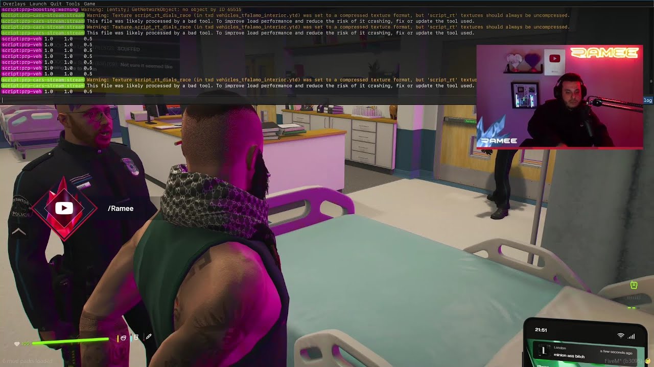 Ramee F8 Quits and Crashes Out after Cops Dont Give him RP | GTA RP Prodigy Update