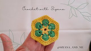 :    " "   #crochettutorial #crochetafricanflower