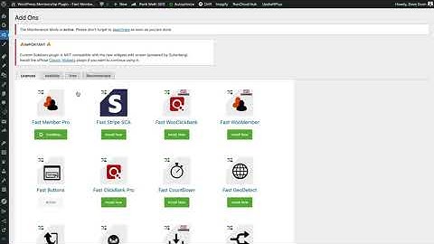 Fast Member Pro - How To Update - WordPress Membership Plugin