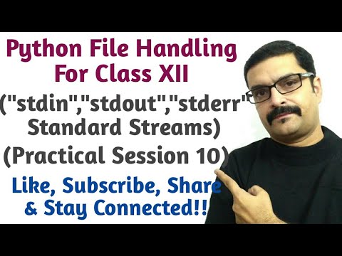 How To Use Stdin Stdout And Stderr Streams In Python Standard Stdin Stout And Stderr Python Youtube