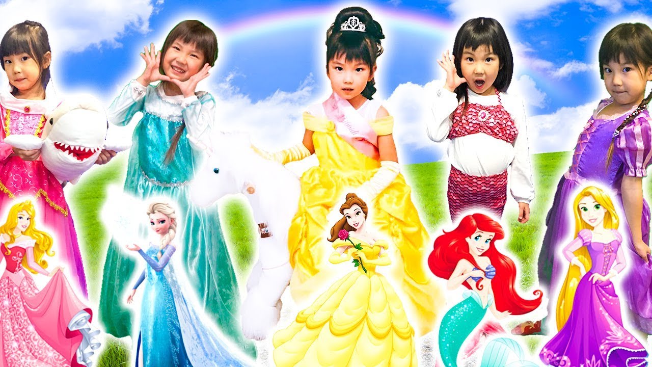 Learn Colors With Five Little Babies Song 5 Little Princesses ５人のプリンセス 童謡寸劇 こどものうた 英語の歌 Youtube