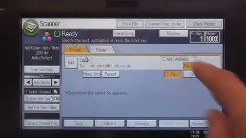 Scan - Creating Scan to Email shortcuts on Ricoh Printer - How To - Ricoh