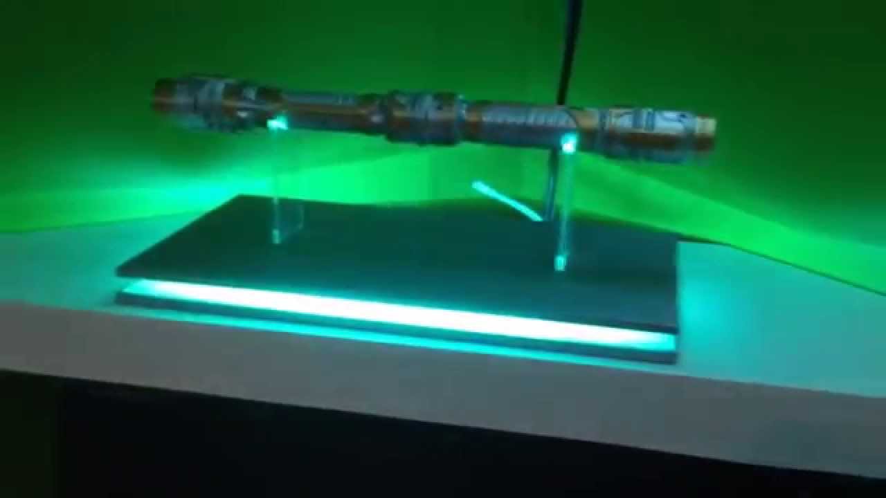 Star Wars LED Light Saber Stand - YouTube