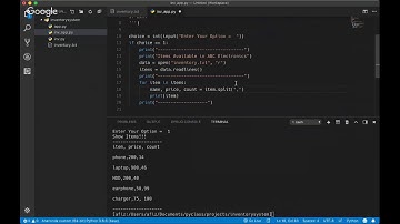 Python Projects 1:  Simple Inventory System Part 1