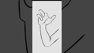 Drawing a hand from &quot;Pour Games&quot; in Adobe Animate #shorts