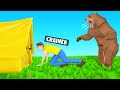 A WILD BEAR ATTACKED ME In Camping Simulator! (Survival Game)