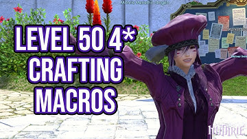 FFXIV 3.0 0748 Simple Crafting Macro 50 (4 Star)