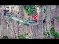 How did the chinese build the road on cliffs incredible mega projects
