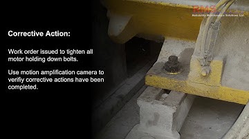 VIMS - IRIS M Motion Amplification- 2XRPM Vibration problem corrected