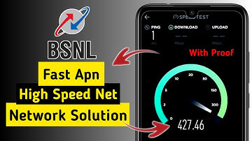 BSNL APN Setting For Fast Internet 2022 ! BSNL Ki Speed Kaise Badhaye | BSNL Net Speed