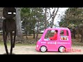 Minecraft ? Koya ride on Barbie Car to bbq Camping adventure バービー 車 公園 マイクラ大冒険 おゆうぎ こうくんねみちゃん