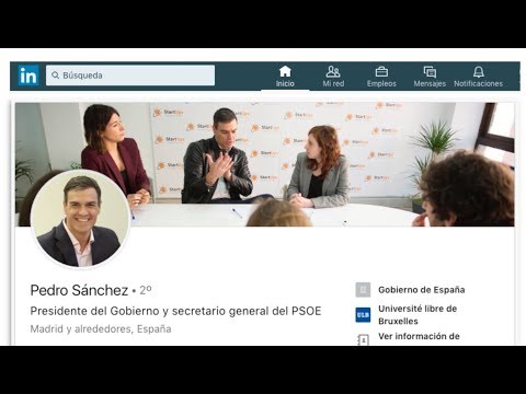 El LinkedIn de #Pdro_Schz: el gobierno en 1'30''