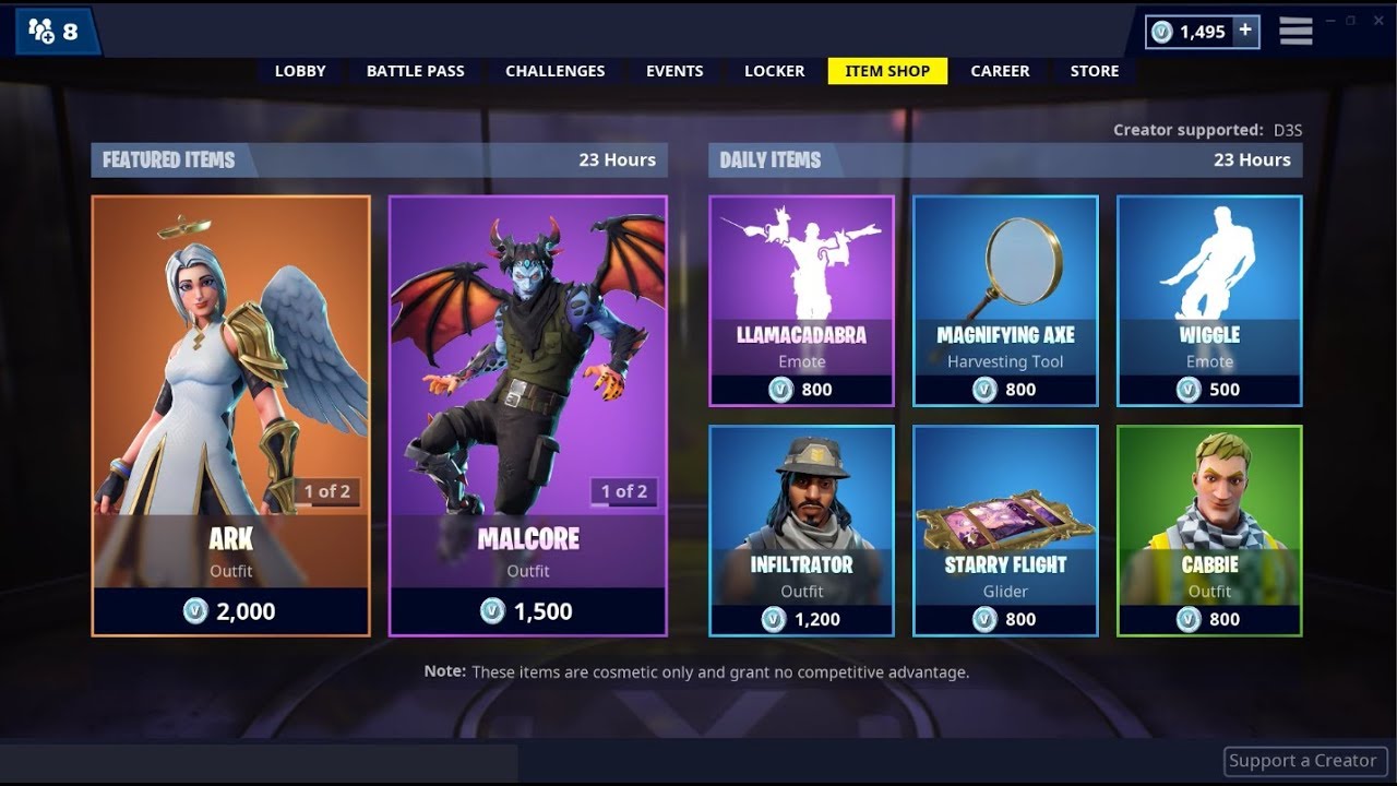 Fortnite Item Shop Wednesday