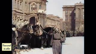 Парад Юнкеров На Дворцовой Площади. Генерал Корнилов. Петроград. 19 Марта 1917 Г.