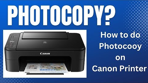 How to do Photo copy ( Xerox copy) on Canon pixma printer?  ( Canon Photocopy Function)
