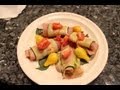 Proscuitto and Fig Wrapped in Zuchinni Appetizer