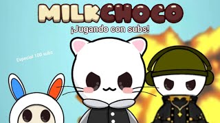 ¡JUGANDO CON SUBSCRIPTORES! especial 100 subs pt.1 | Milkchoco