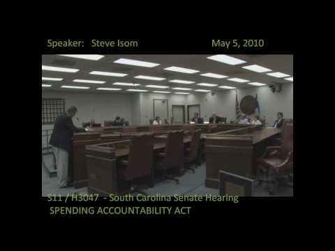 South Carolina Senate (Steve Isom Part 4 of 4 ) Tr...