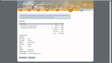 Arjan Rietvink Online Mastering wizard