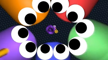 Slither.io 1 Tiny Hacker Snake vs Pro Snakes Epic Slitherio Gameplay