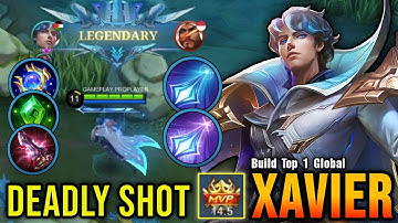 100% Deadly!! Xavier Insane One Shot Damage Build!! - Build Top 1 Global Xavier ~ MLBB