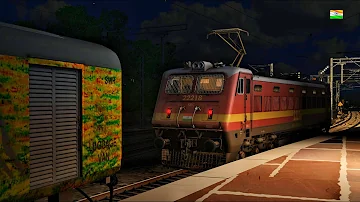 12873 ANVT Jharkhand SwarnaJayanti Exp | NIGHT DUTY WAP 4 CAB RIDE | INDIAN RAILWAYS | #ivestream