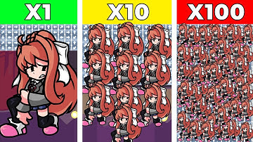 FNF Character Test | A Lot Of Lunatic Monika | Gameplay vs Playground