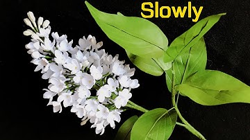 ABC TV | How To Make Angel White Lilac Paper Flower With Shape Punch (Slowly) - Craft Tutorial