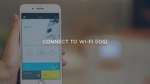 Connect to Wi-Fi (iOS)