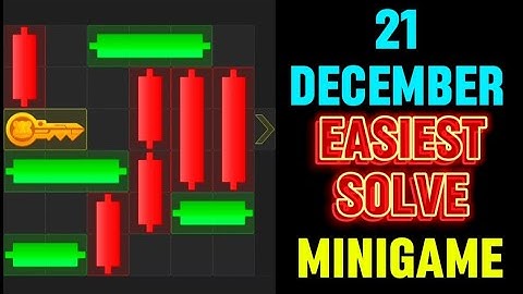 21 December Mini Game 100% Easily Solved Today | Hamster Kombat Mini Game 21 December | Mini Game