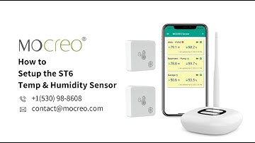 How to Setup ST6 Temp & Humidity Sensor